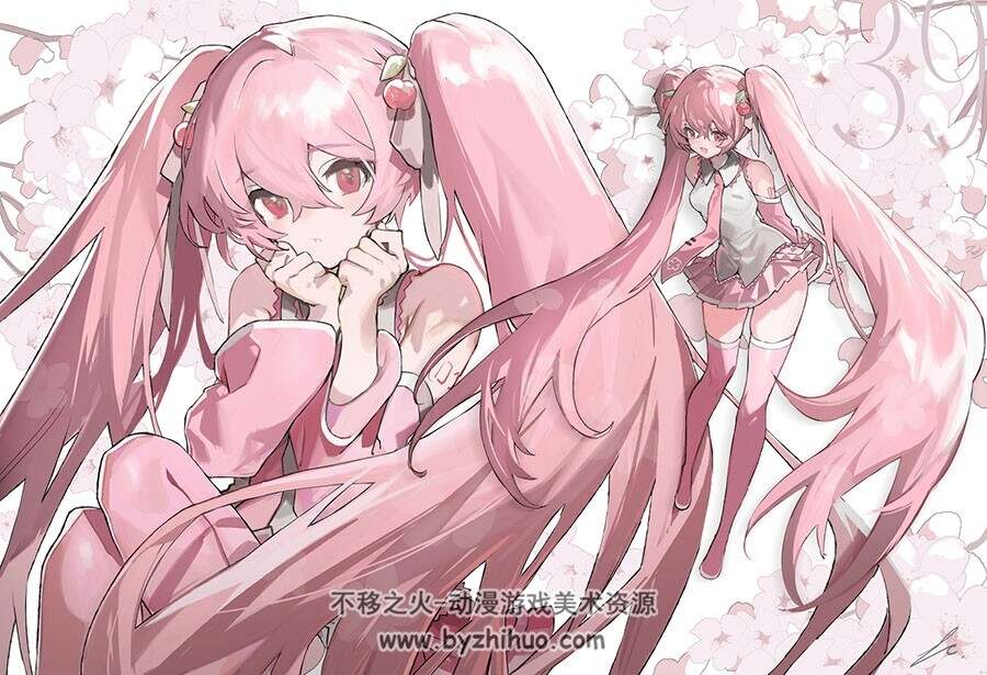 画师葉山 二次元角色同人插画作品图包 百度网盘下载