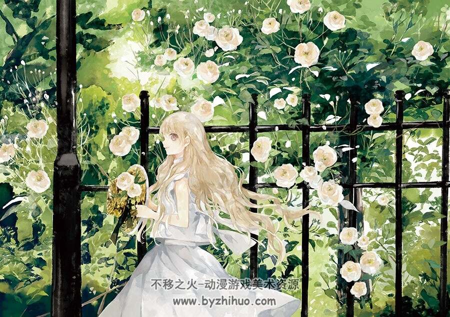 日本画师庭春樹 清新唯美插画作品图包 百度网盘下载