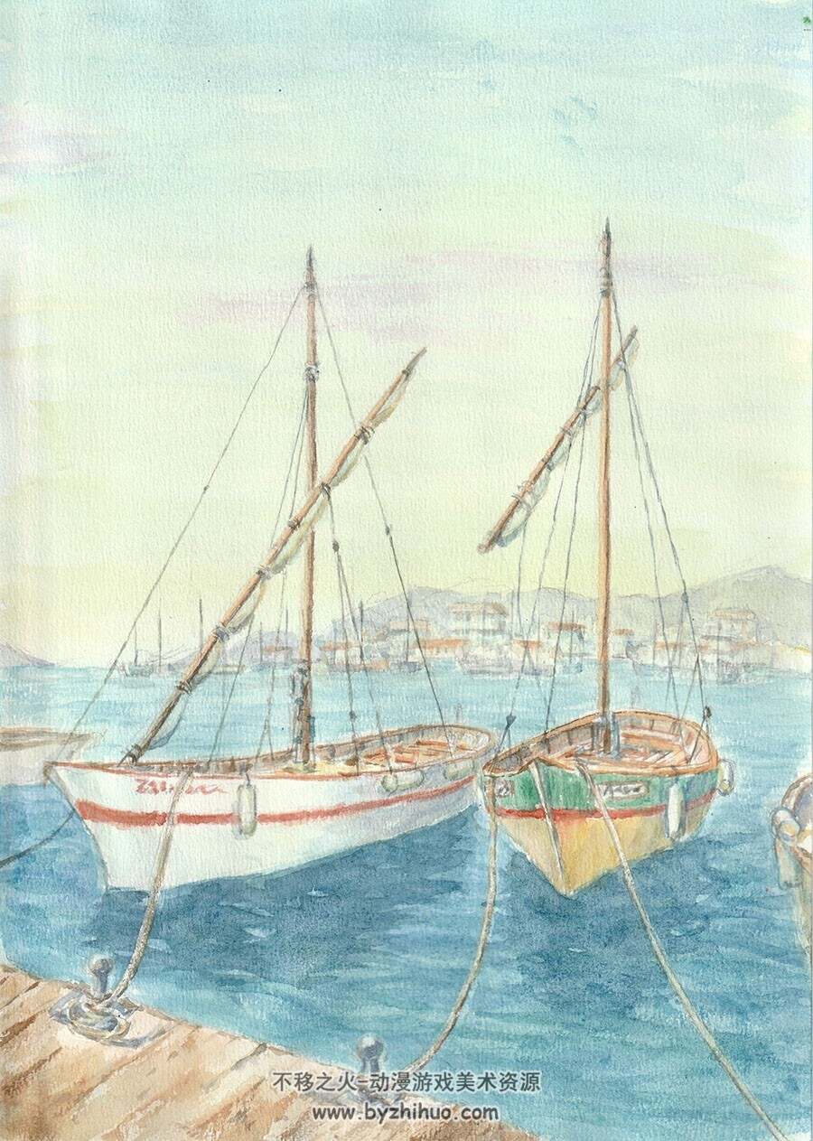 画师やパルペル 风景插画作品 百度网盘图包下载