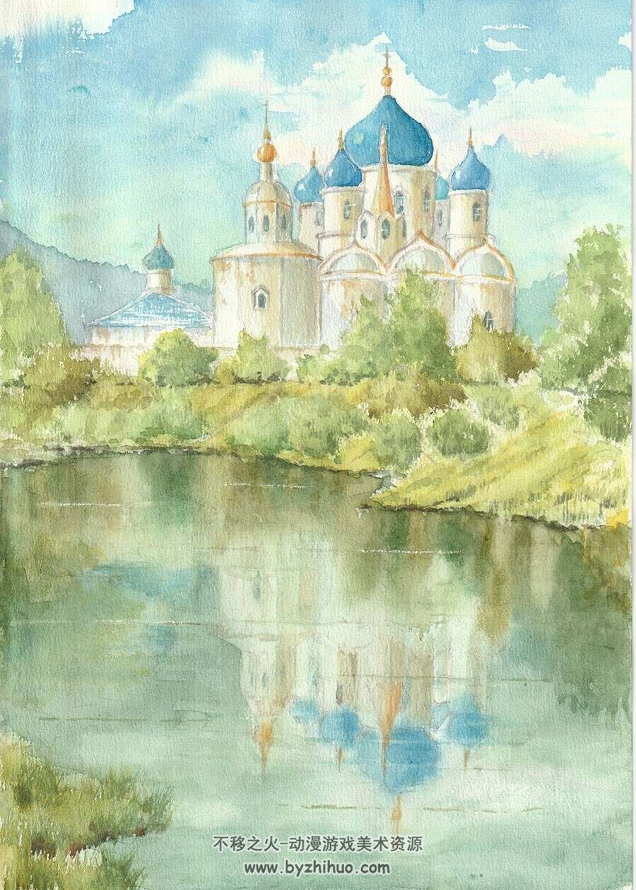 画师やパルペル 风景插画作品 百度网盘图包下载
