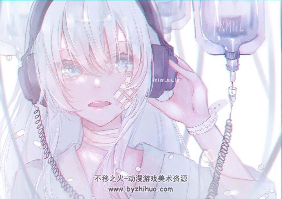 画师やﾋﾞ 二次元女孩插画作品壁纸图包 百度网盘下载