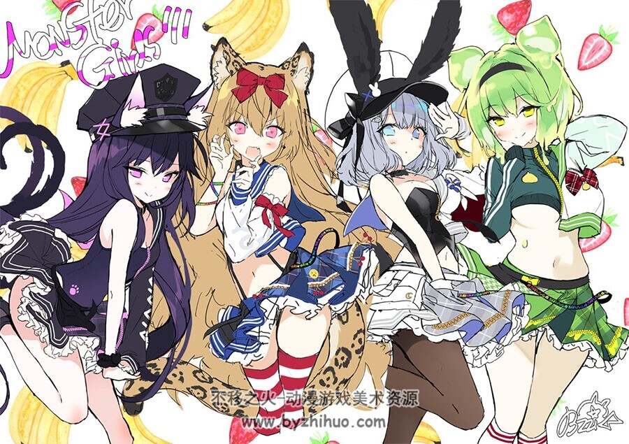 画师ビョルチ 二次元动漫角色插画图包 百度网盘下载