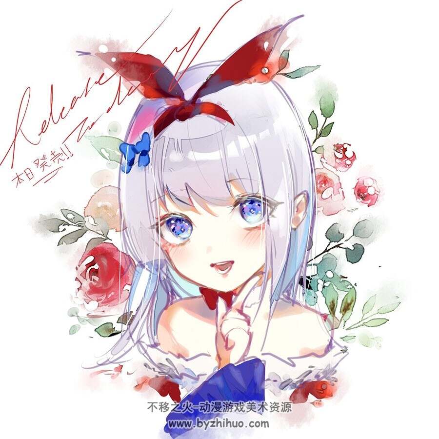 画师きのこ姫 二次元人物 插画壁纸图包 百度网盘下载