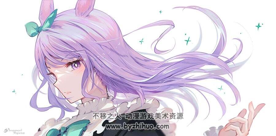 画师稲守竜砂 二次元角色同人壁纸插画图包 百度网盘下载