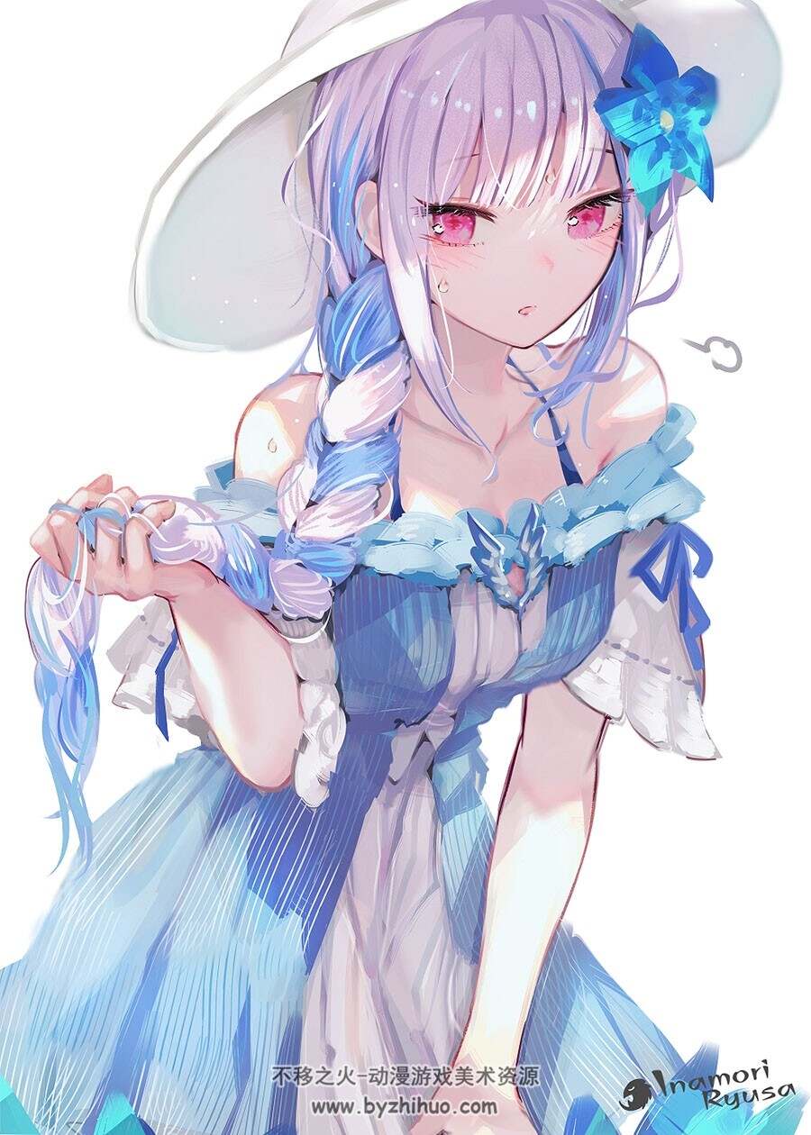 画师稲守竜砂 二次元角色同人壁纸插画图包 百度网盘下载