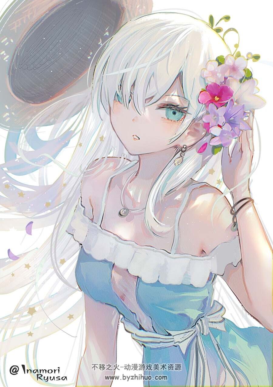 画师稲守竜砂 二次元角色同人壁纸插画图包 百度网盘下载