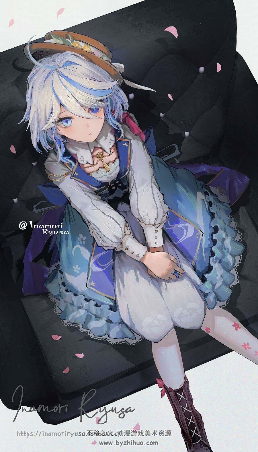 画师稲守竜砂 二次元角色同人壁纸插画图包 百度网盘下载
