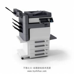 打印机扫描机复印机3Dc4d模型分享