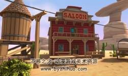 Unity3d 西部卡通小鎮(zhèn)場景 Western Toon Level Pack 1.0.1