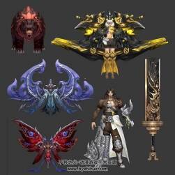 仙俠玄幻風(fēng)格全套角色生物成套次時代3dMax高品質(zhì)模型