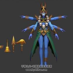 MOBA 英雄皮膚 神明 3D模型資源百度網(wǎng)盤下載
