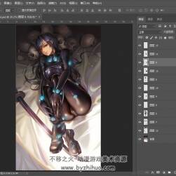 Tier2 2019.1月作品PSD源文件插畫圖包分享下載 25P