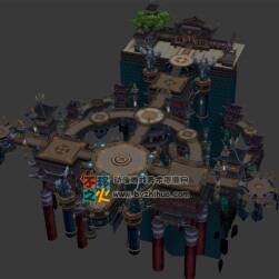 精美主城 3D游戏场景模型