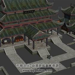 中式古代建筑 玉清殿 Max模型
