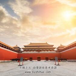 中国古代宫廷庭院 城邦街道场景 美术素材图片享参考下载 1054P