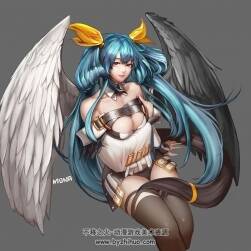 p站画师monaim 游戏美术绘画角色素材图包下载 315P