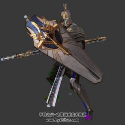 歐美古裝士兵武士帶3DMax模型帶綁定骨骼全套動(dòng)作下載