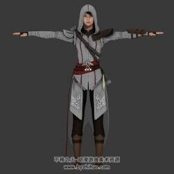 Shao Jun中国刺客3DMax obj fbx格式模型带绑定分享下载
