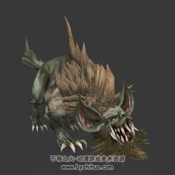 大耳獠牙猛獸 3D模型 有綁定和全套動作