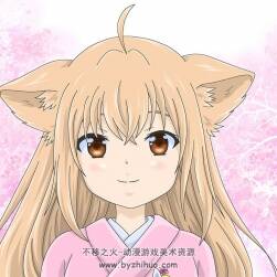 黃毛狐娘柚 二次元小狐貍蘿莉插畫壁紙高清圖包下載 59P