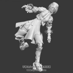 尼爾 機(jī)械紀(jì)元女主角3DMax模型格斗攻擊動作無貼圖下載