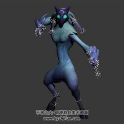 LOL 英雄聯(lián)盟 千玨 3D模型 有綁定和動(dòng)作