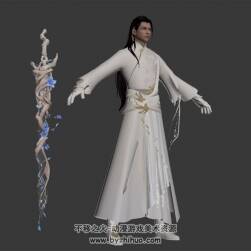 白衣嫡仙 古代門派男子 Max高精模型