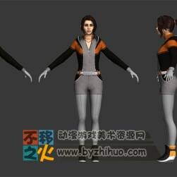 次世代 女人  运动 市民 模型