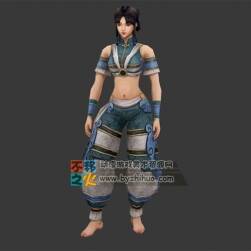 古装 武术 武打 女武士模型