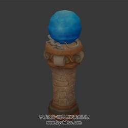 魔法球柱 卡通3D模型 四角面 百度網(wǎng)盤下載