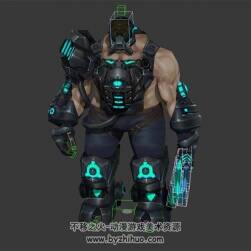 重裝鎧甲巨人 3D模型 四邊面