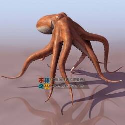 octopus 章鱼 3DS模型