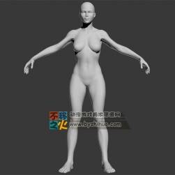 次时代 标准体型 女体模型