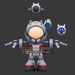 王者荣耀 鲁班七号[星空梦想] 3D角色模型