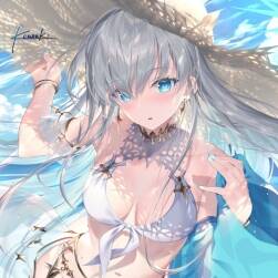 日系二次元角色海邊泳裝少女插畫圖包百度網(wǎng)盤分享 724P