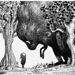 插畫師Kate Burgess 針管筆黑白線條插畫圖集 153P