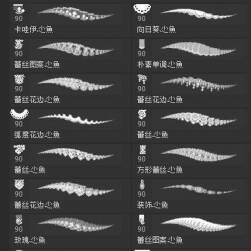 蕾絲花邊筆刷 百度云盤(pán)下載