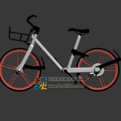 扫码 共享单车 自行车 Max模型