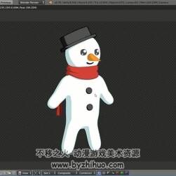 Blender雪人動(dòng)畫(huà)視頻教程 角色建模動(dòng)畫(huà)制作教學(xué) 附源文件