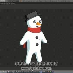 Blender雪人动画视频教程 角色建模动画制作教学 附源文件
