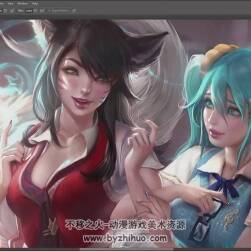 外國大神Sakimi Chan 同人插畫視頻教程 附PSD文件和筆刷 35期