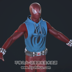 Spider-Man-Scarlet Spider 蜘蛛俠 猩紅蜘蛛 3D模型觀(guān)看