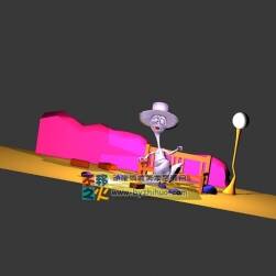 卡通恐龙 Q版 3D模型