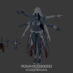 僵尸新娘  MOBA 英雄皮膚 3D模型資源百度網(wǎng)盤下載