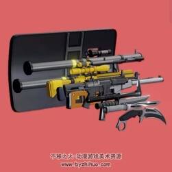 100把武器 10組合集 3D模型 百度網(wǎng)盤下載