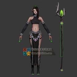 美女 御姐 性感 女法师模型