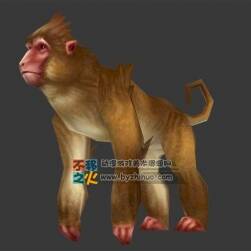 瘦猴子 金丝猴 Max模型