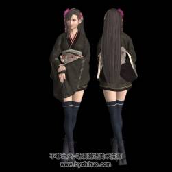 最终幻想7重制版 蒂法 和服 3D人物模型分享下载