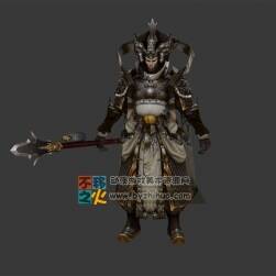 战士 将军 武将 战神模型