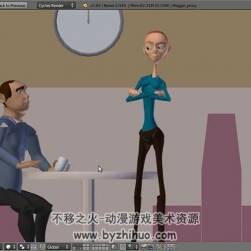 Blender角色动画视频教程 大师级人物交流动画制作教学 附源文件